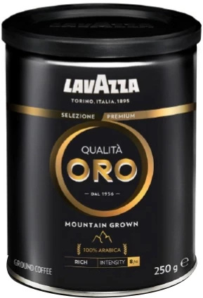 Кава мелена Lavazza Qualita Oro Mountain Grown 250 з/б Оригінал Італія Лавацца Оро чорна