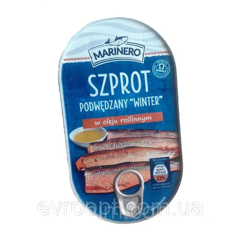 Шпроти в олії Szprot MARINERO  170 г, фото 1