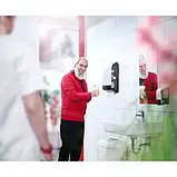 Пластиковий диспенсер KATRIN 90120 Inclusive Centerfeed M Dispenser, рулон, центральна витяжка, білий, фото 3