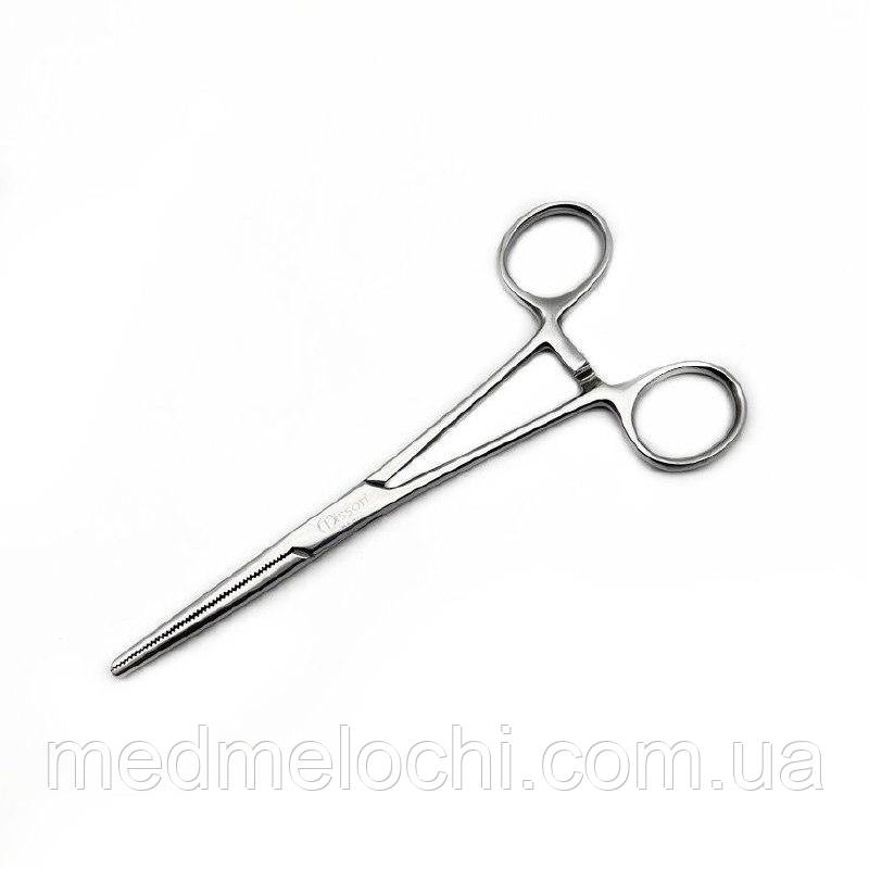 Затискач гемостатичний по Rochester-Pean, прямий Tisson Medical. Довжина 16 см