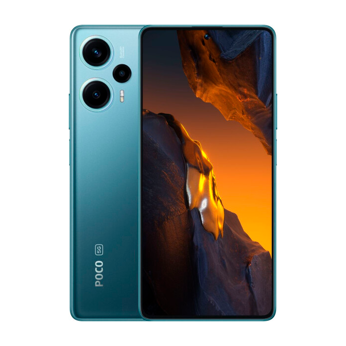 Мобільний телефон смартфон Xiaomi POCO F5 5G 8/256Gb blue Global Version IP53 екран 6,67'', 2 SIM, 5000 мАг, фото 1
