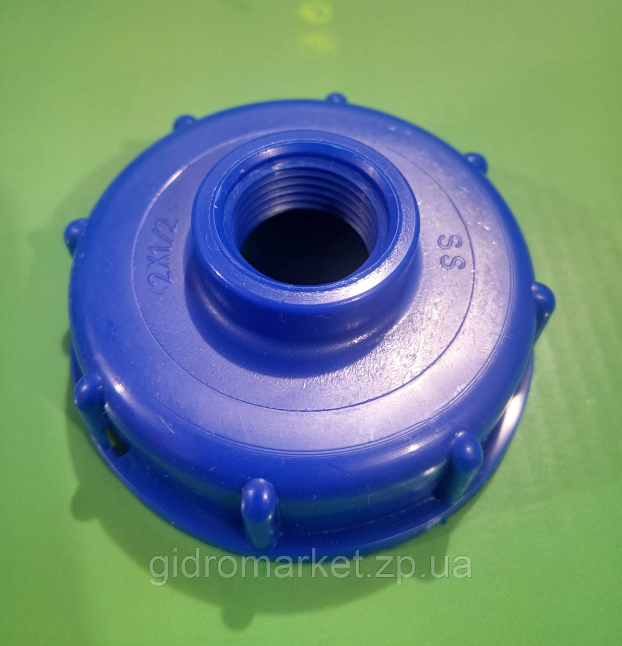 Перехідник для єврокуба D-60 мм, на різь 20 мм (1/2" дюйма), перехідник на кран єврокуба, фото 1