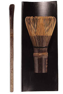 Набір для приготування матчі Темний Вінчик + ложка для матчі