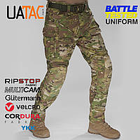 Штаны штурмовые летние UATAC 5.4 Multicam Original с наколенниками, армейские брюки ВСУ