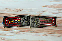 Ліхтар LED задній 12-24 V до Автомобільної техніки, вантажівок, 41х13 см (Біжний поворотник) Ferrari