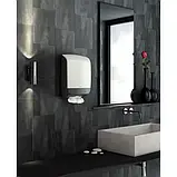 Пластиковий диспенсер KATRIN 90120 Inclusive Centerfeed M Dispenser, рулон, центральна витяжка, білий, фото 4