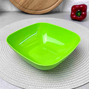 Глибока пластикова квадратна тарілка 150*150*55 мм Алеана, фото 1