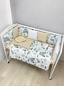 Набір постільної білизни в дитяче ліжечко з плюшу: ковдра трансформується в конверт на виписку