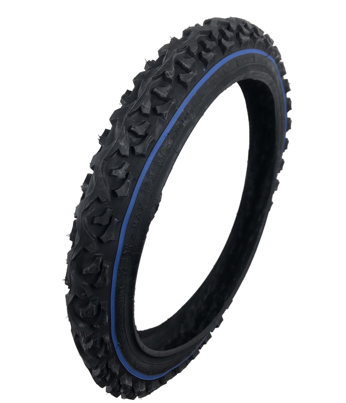 Шина вело Deli 16*1.75 (47-305)" S-186 blue line шип Индонезия