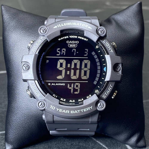 Наручные часы мужские Casio AE-1500WH-8B электронные часы с подсветкой ...