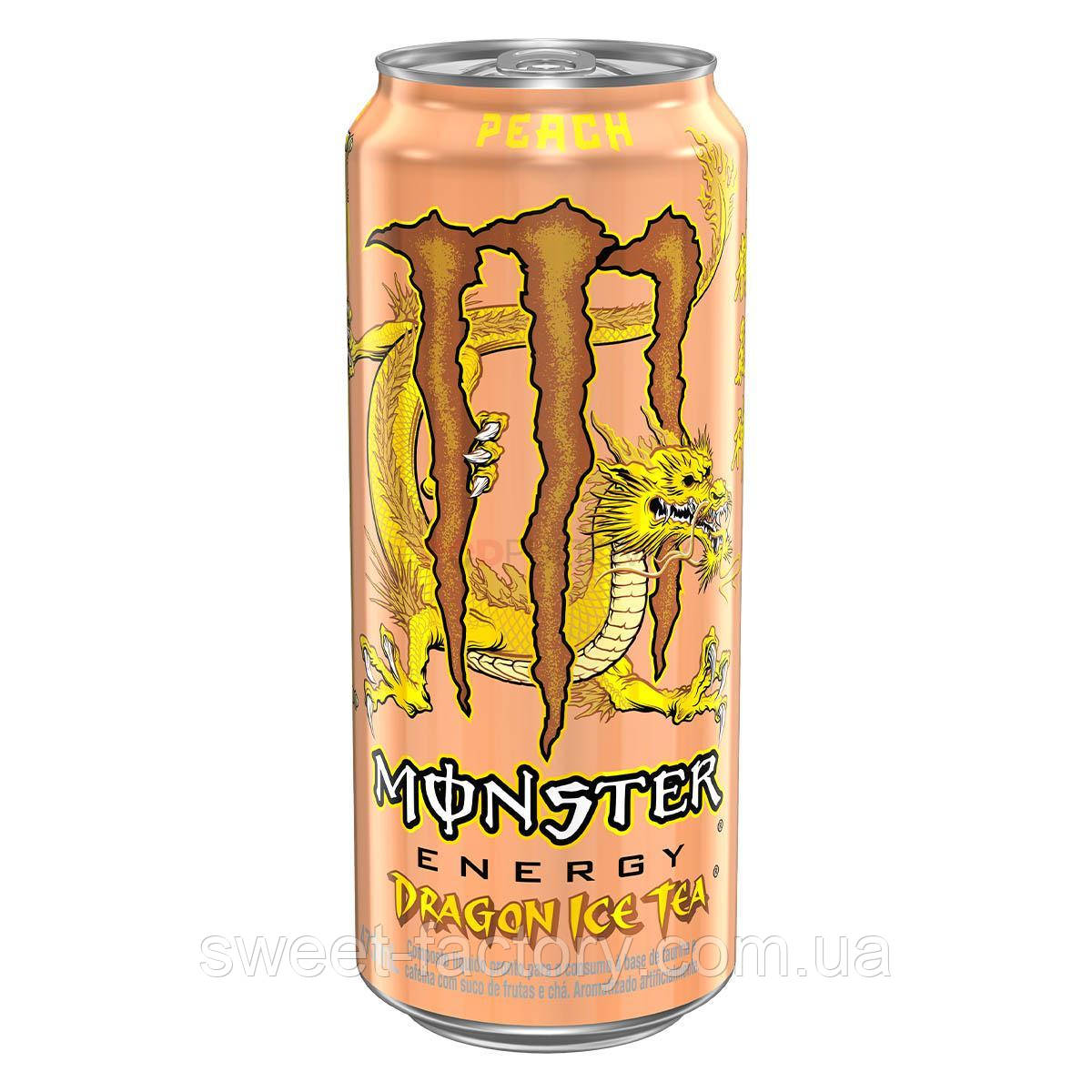Енергетик Monster Energy Dragon Ice Tea Peach USA 473ml, фото 1