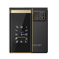 Мобільний телефон смартфон Tkexun M1 (Yeemi M1) gold. Dual display - екран 2,8/1,77'', 2 SIM, 1800 мАг