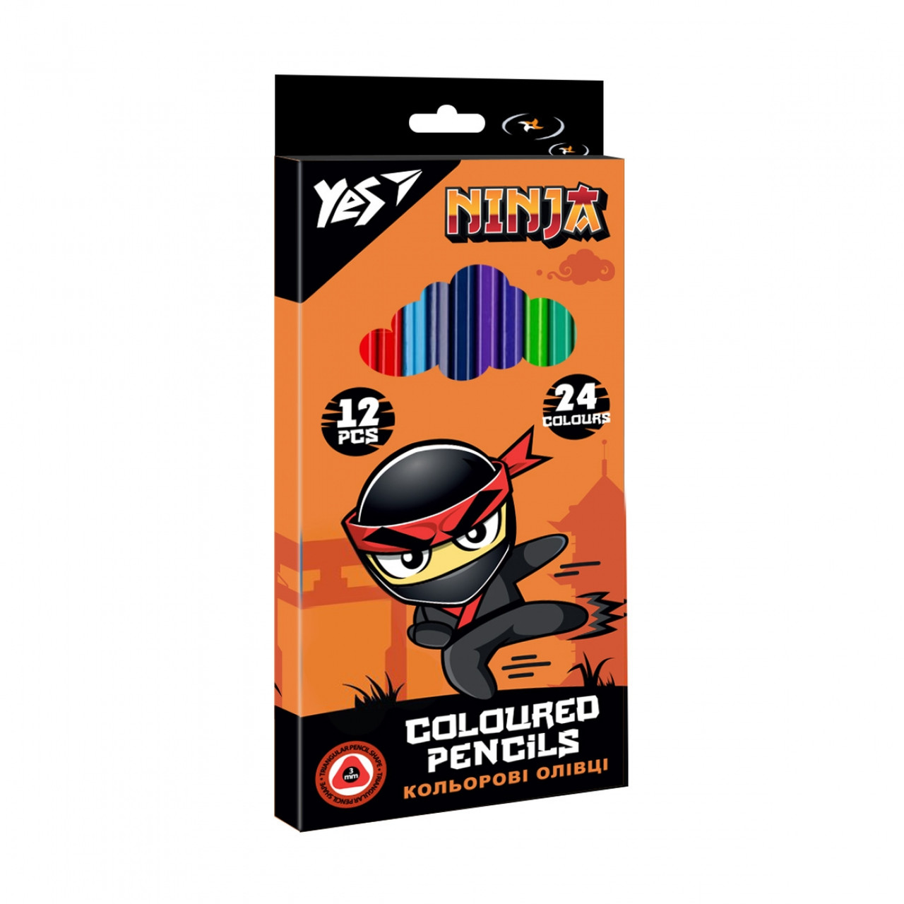 Олівці Yes Ninja 12/24 кол