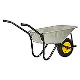 01-005 Тачка BudMonster будівельна 1 колісна колесо пневмо 4х8, фото 3