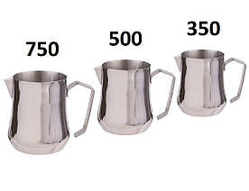 Набір 3 пітчери Motta TULIP 350/500/750 мл. (нержавіюча сталь) молочники мотта