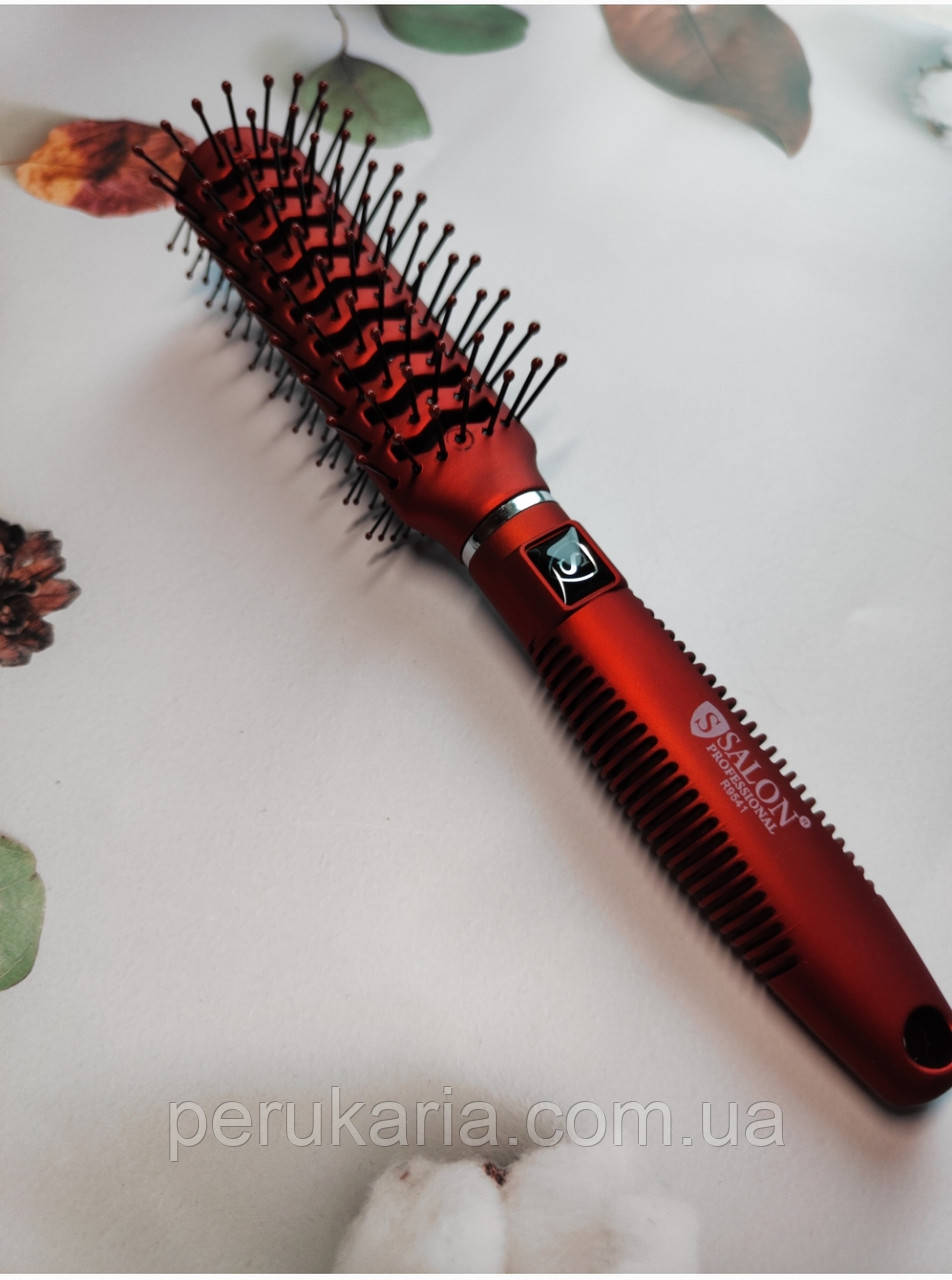 Гребінець для волосся двосторонній SALON Professional , в червоному кольорі