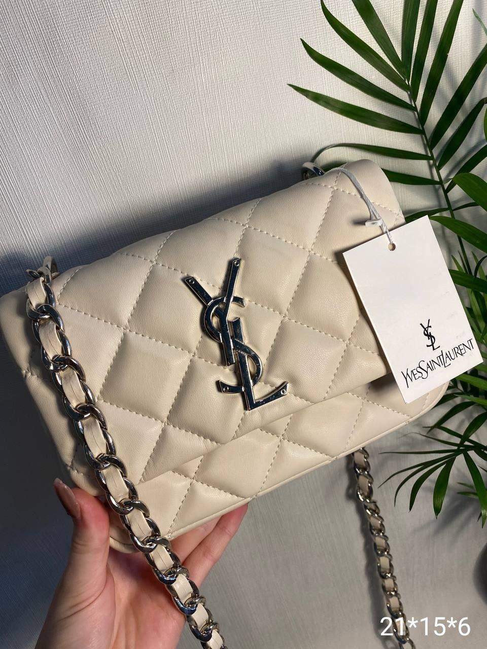 Жіноча сумка YSL на ланцюжку, 21*15*6 см, 931084, фото 1