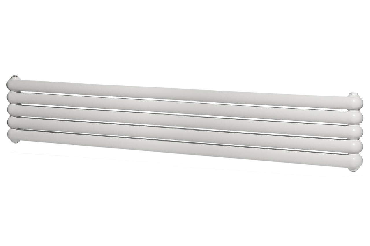 Горизонтальний дизайнерський радіатор опалення ARTTIDESIGN Sora 5/320/1800 білий матовий