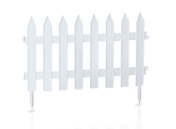 Садова огорожа Prosperplast GARDEN CLASSIC, біла, 3,5 м, фото 1