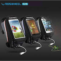 Сумка на раму для велосипеда Roswheel для смартфонів діагоналлю до 5.5 дюйма.