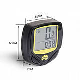 Бездротовий велокомп'ютер, одометр, спідометр SunDing SD-548C, фото 3