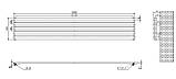 Горизонтальний дизайнерський радіатор опалення ARTTIDESIGN Livorno G 5/340/1800 білий матовий, фото 4