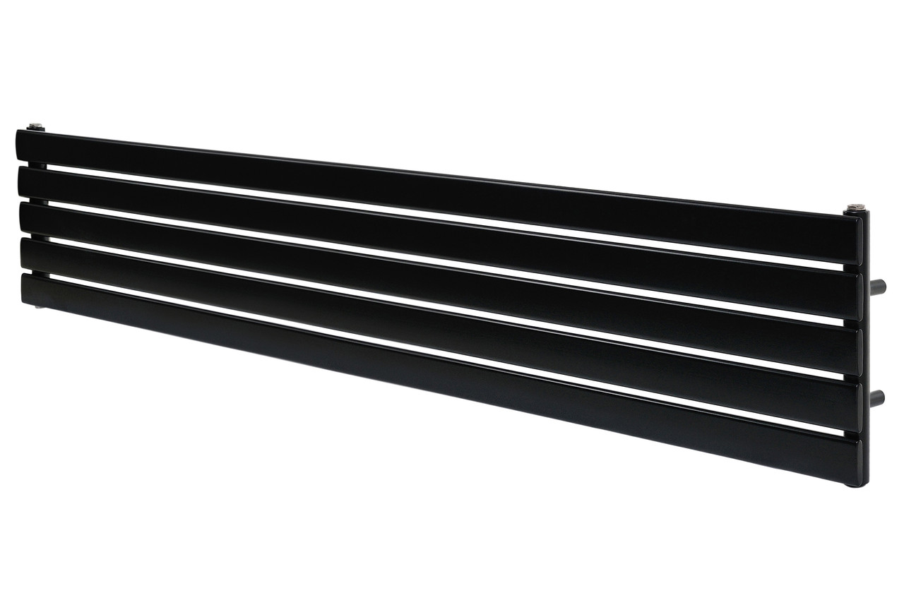 Горизонтальний дизайнерський радіатор опалення ARTTIDESIGN Livorno G 5/340/1800 чорний матовий