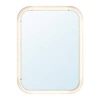 Зеркало с подсветкой ИКЕА СТОРЙОРМ белый, 80x60 см 702.481.25