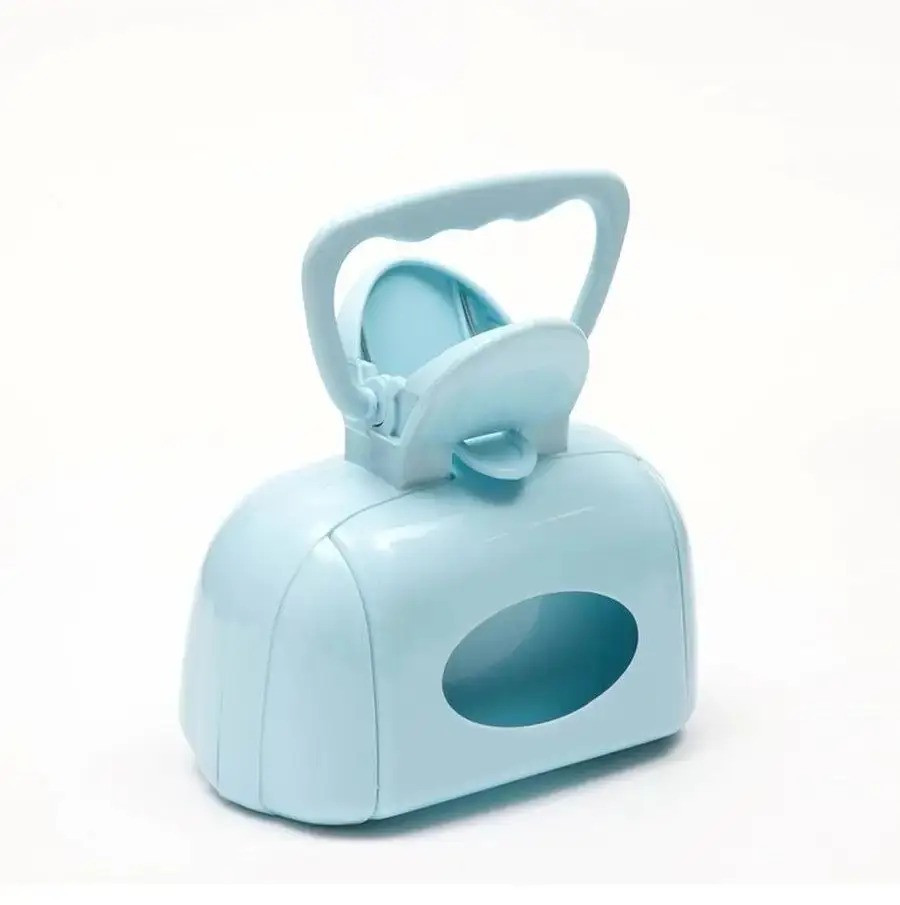 Совок-ківш для прибирання за собакою на вулиці з відсіком для пакетів, фото 1