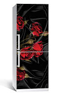Виниловая наклейка на холодильник Розы Tassin 01, 60x180 см клеящаяся пленка для кухни