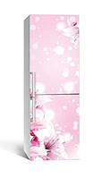 Пленка самоклеющаяся для холодильника, виниловая наклейка на холодильник цветы, наклейки на холодильник Нежные