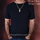 Чоловічий ланцюжок срібний і підвіс Архангел на щиті. Масивна цепочка і кулон срібло лисячий хвіст фокс 55 см, фото 8
