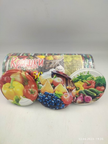 Кришка закаточна I-82 "ПервоСмак-Фрукти" 50 шт(1*12)