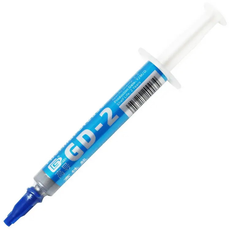 Термопаста GD-2 3 г сіра 7,5 W/mK для процесора відеокарти термоінтерфейс термопаста, фото 1