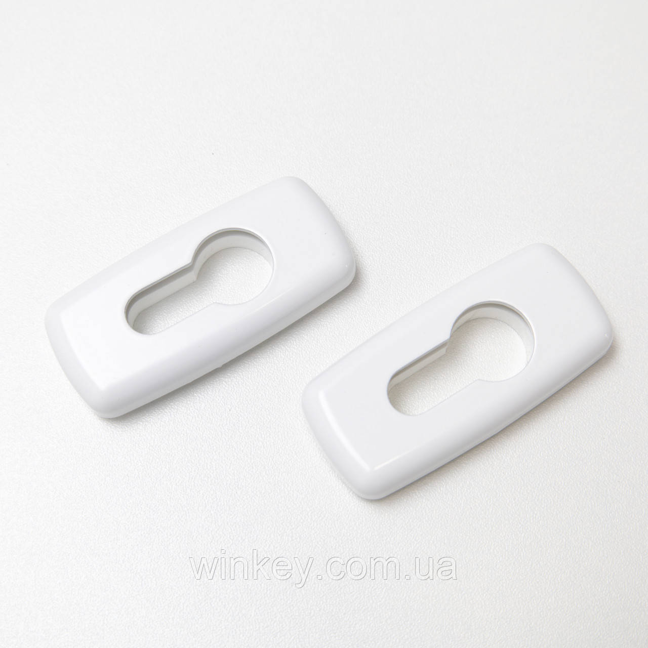 Накладка циліндра дверного замка MEDOS MERKURY 152 біла, фото 1