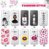 Ультратонкий прозорий чохол з малюнком для Samsung Galaxy Ace 4 G313H (80 дизайнів), фото 6