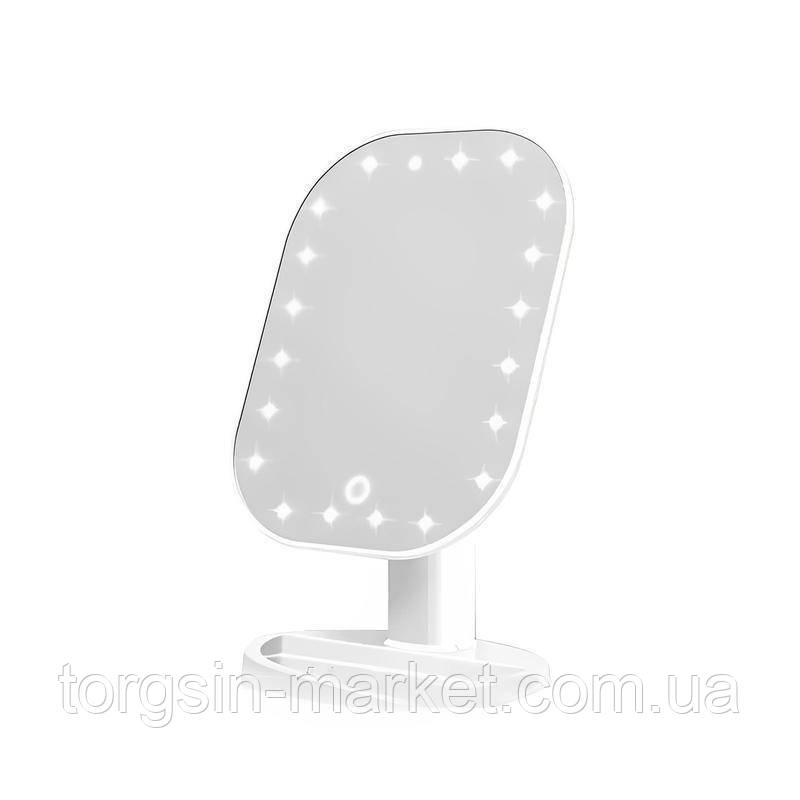 Настольное зеркало овальное для макияжа/ зеркало с подсветкой cosmetie mirror/ зеркало переносное,TG - фото 7 - id-p1872829738