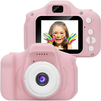 Детский фотоаппарат X200 компактный противоударный голубой/розовый/ цифровой детский фотоаппарат,TG - фото 3 - id-p1872829747