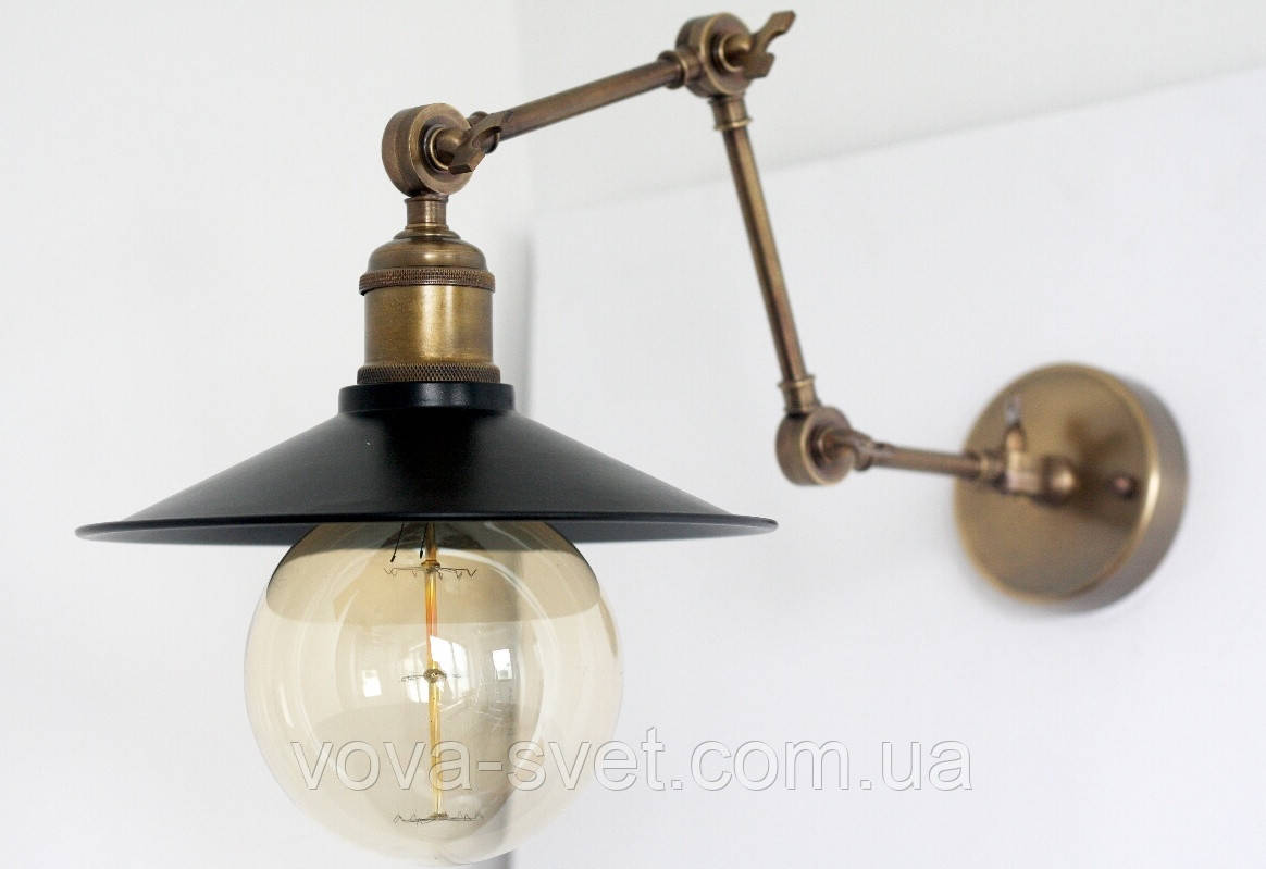 Настенно-потолочный светильник купол Loft Steampunk [ on Wall Ceiling Black ] ( 4-х поворотный ) - фото 3 - id-p322132074