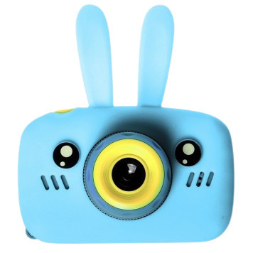 Детский фотоаппарат зайчик X500 компактный противоударный голубой/розовый/ цифровой детский фотоаппарат,SB - фото 5 - id-p1872831779