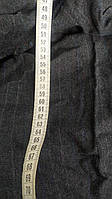 Ткань шерсть костюмная 104*112 см серая в полоску