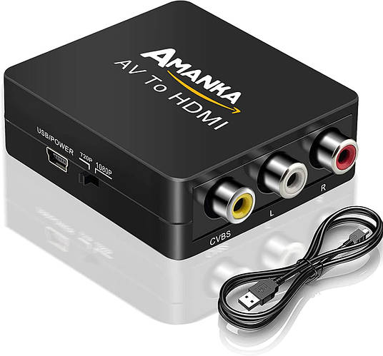 Купить Переходник RCA на HDMI AMANKA с поддержкой 1080P для ПК/ Xbox ...