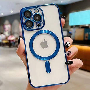 Чохол для iPhone Shinny Case with MagSafe Dark Blue