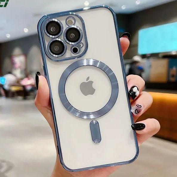 Чохол для iPhone Shinny Case with MagSafe Sierra Blue