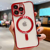 Чохол для iPhone Shinny Case with MagSafe Red