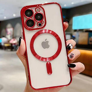 Чохол для iPhone Shinny Case with MagSafe  Red