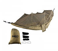 Гамак Neo Tools, с москитной сеткой, материал нейлон 210T, до 200кг, 330x140см, шнуры, сумка для переноски,