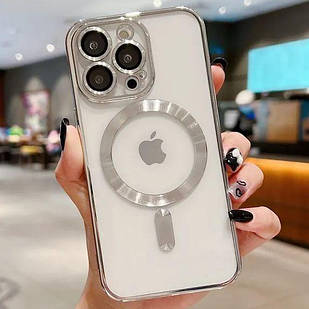 Чохол для iPhone Shinny Case with MagSafe Silver