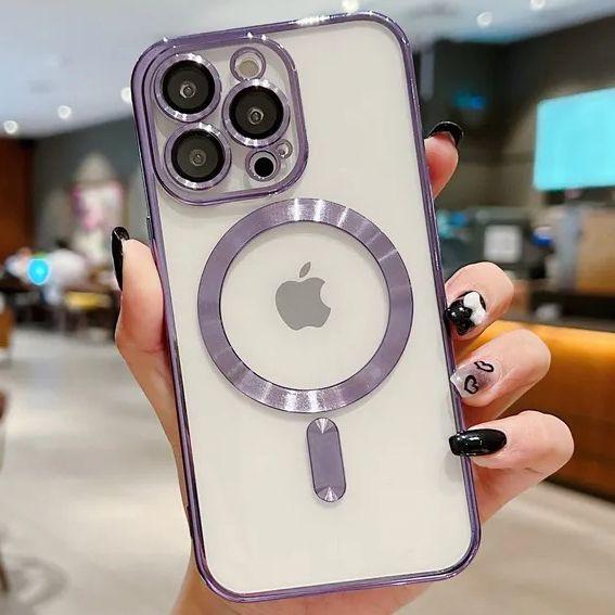 Чохол для iPhone Shinny Case with MagSafe Purple