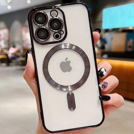 Чохол для iPhone Shinny Case with MagSafe Black